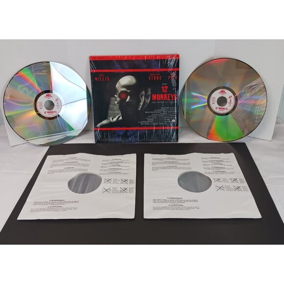 12 Monkeys Laserdisc Movie 1996 MCA Universal Bruce Willis, Madelaine Stowe EX - Picture 1 of 12